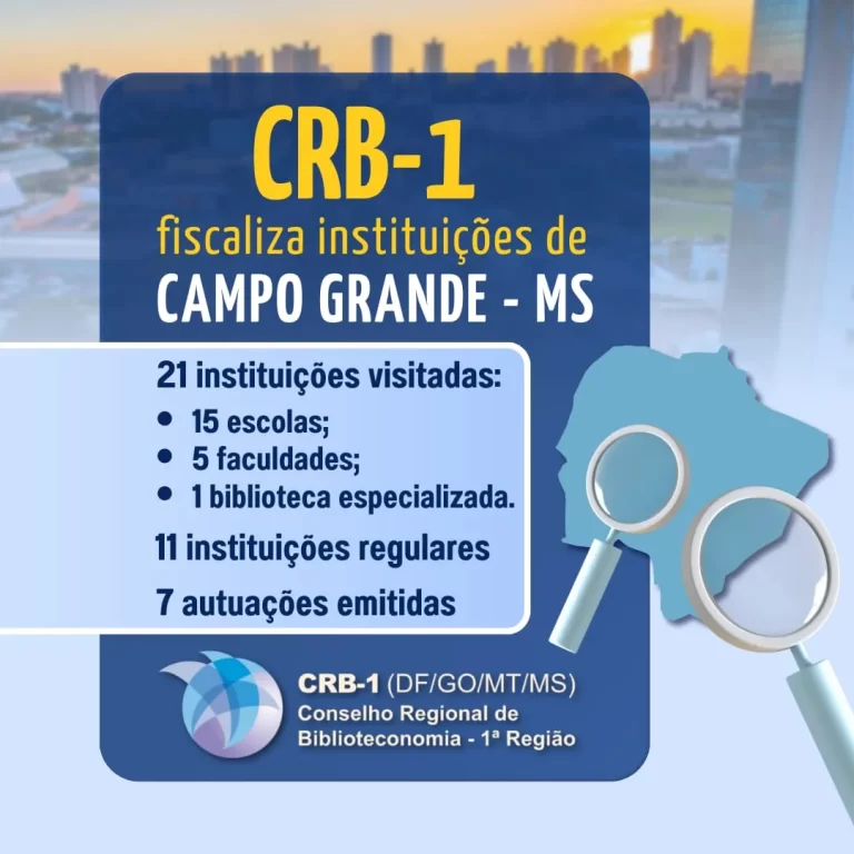 CRB-1 Fiscaliza Instituições em Campo Grande-MS