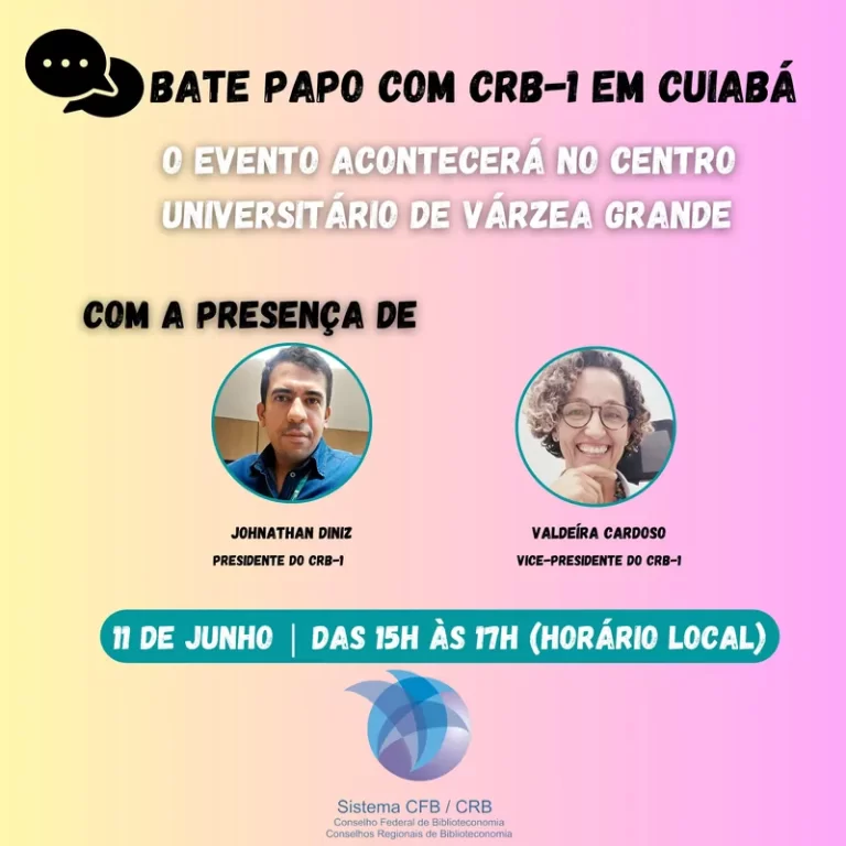Bate Papo Presencial com O CRB-1 na Região Metropolitana de Cuiabá