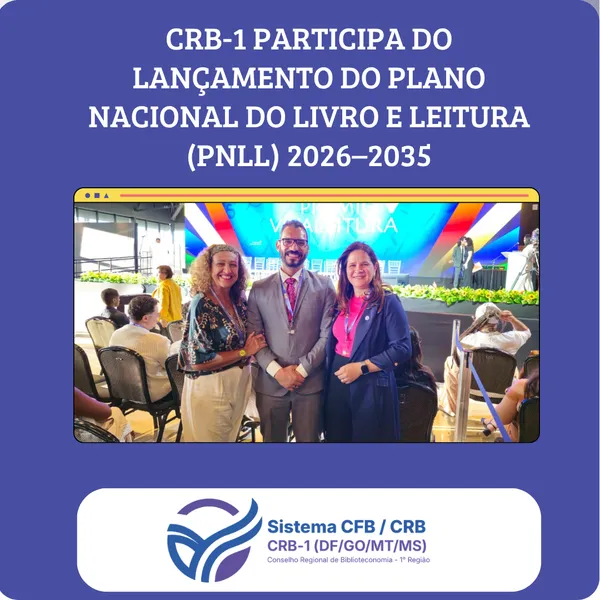 CRB-1 participa do lançamento do Plano Nacional do Livro e Leitura 2026–2035