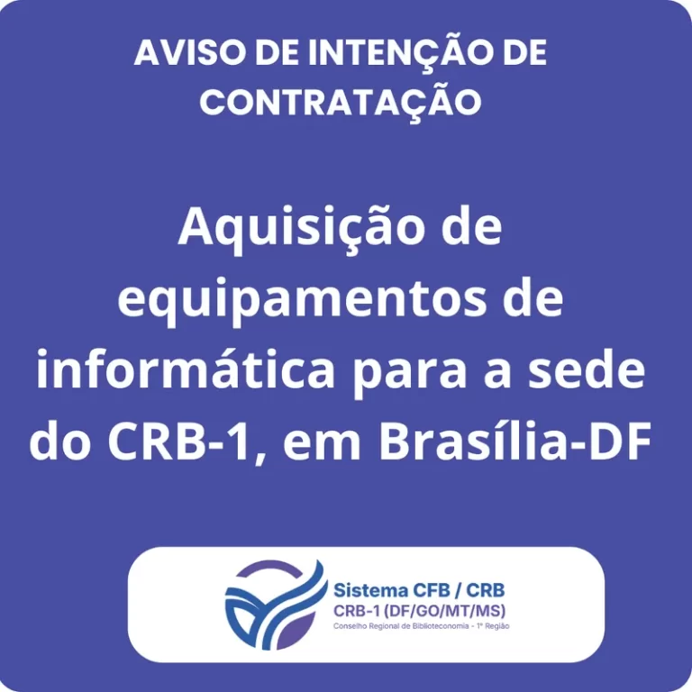 AVISO DE INTENÇÃO DE CONTRATAÇÃO